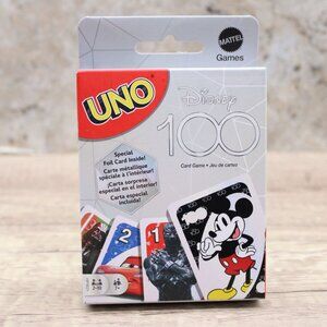 Mattel UNO Disney 100 Card Game w/ Special Edition Mystery Foil NEW